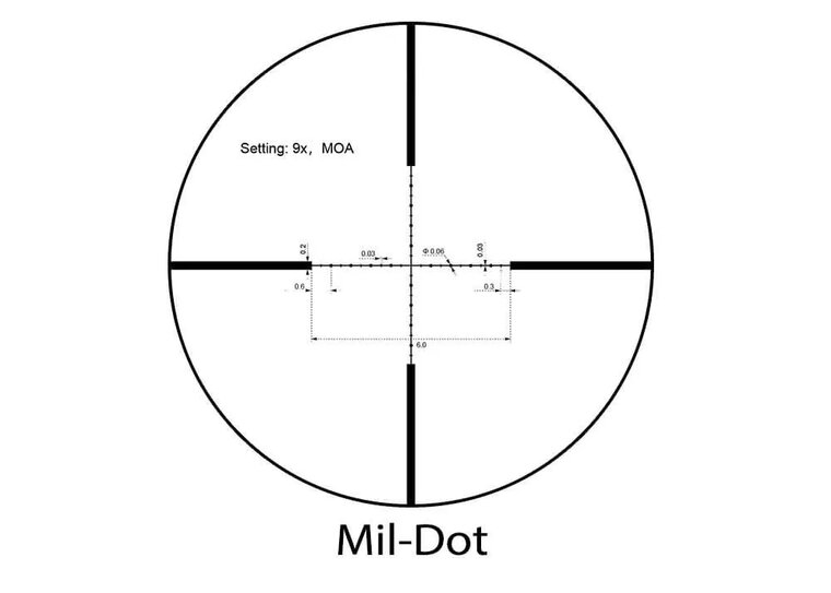 VictOptics C3 3-9x32 Mil-Dot