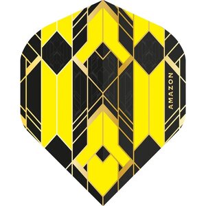 Amazon Glaze Dart Flights - No2 - Std - Yellow