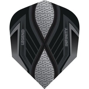  Legend Infinity Dart Flights - 100 Micron - No2 - Std - Smokey