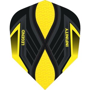  Legend Infinity Dart Flights - 100 Micron - No2 - Std - Yellow