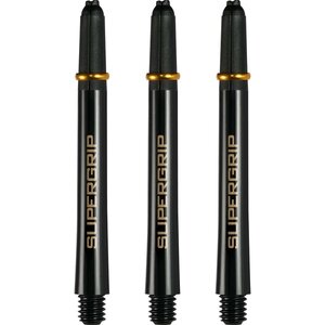 Harrows Supergrip Fusion X Shafts - Dart Shafts - Medium - Black/Gold