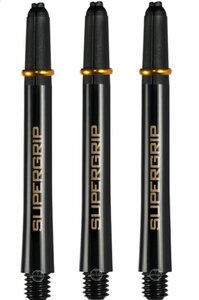 Harrows Supergrip Fusion X Shafts - Dart Shafts - Short - Black/Gold